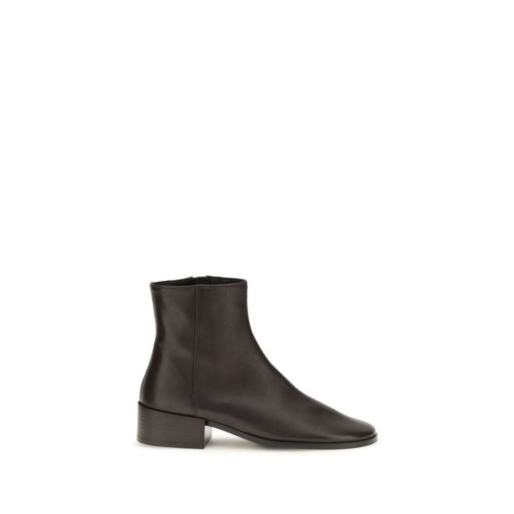 Dear Frances Brown Calf Leather Bos Taurus Ankle Women's Boots